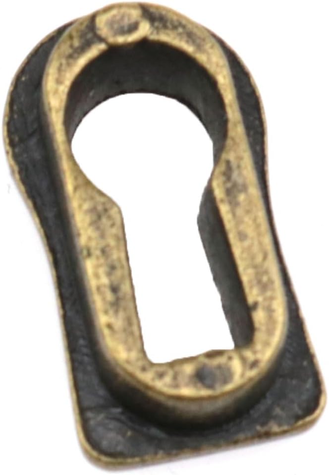 yukata Bronze Zinc Alloy Keyhole Cover Keyhole Protector Covers Key Locking Inserts for Cabinet Door, Dresser Drawers, Desk Antique, Modern Furniture Hardware Vintage Accessories 8PCS - Image 5
